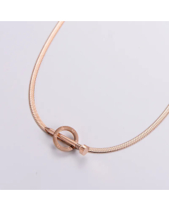 Women Plating Stainless Steel Necklaces Fashion Nail Stainless Steel No Inlaid Necklace 