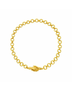 Women Plating Stainless Steel Necklace Retro Simple Style Hand Titanium Steel Bracelets Necklace 