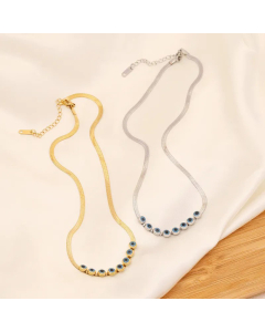 Fashion Plating No Inlaid Stainless Steel Necklaces Eye Stainless Steel Earrings Necklace