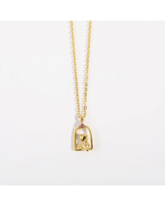 Fashion Gold Plated Stainless Steel Necklaces Rose Titanium Steel Necklace 