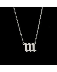 Hip-Hop Plating Stainless Steel Necklaces Number Stainless Steel Necklace-Steel Color-01