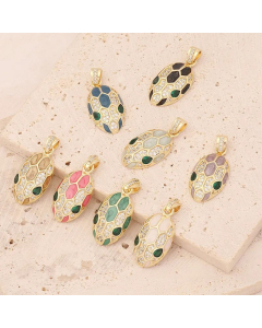 Fashion Snakeskin Stainless Steel Zircon Stainless Steel Pendant Necklace Inlaid Zircon Necklaces