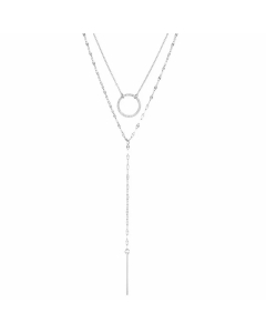 Fashion Circle Pendent Stainless Steel Necklace Plating Stainless Steel Necklaces