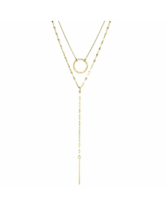 Fashion Circle Pendent Stainless Steel Necklace Plating Stainless Steel Necklaces