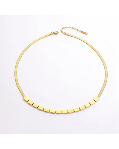 Fashion Letter Square Stainless Steel Necklace Plating Love Stainless Steel Necklaces