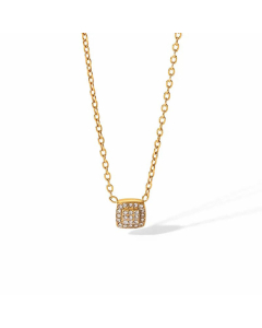 Fashion Square Stainless Steel Pendant Plating Zircon Stainless Steel Necklaces Fine Quality