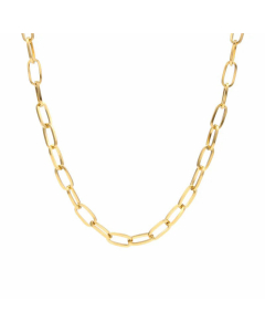 Exaggerated Button Knotted Clavicle Chain Necklace Patchwork Style Plating Stainless Steel Necklaces