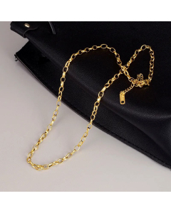 Minimalism O-Shaped Chain Titanium Steel Necklace Plating Stainless Steel Necklaces