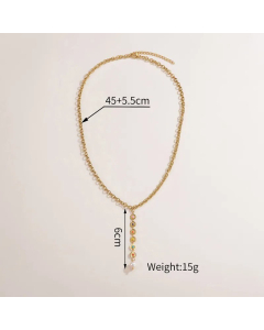 Vintage Style Plating Stainless Steel Necklaces Geometric Stainless Steel Necklace 