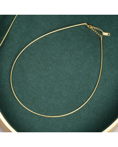 Simple Style Plating Stainless Steel Necklaces Solid Color Stainless Steel Necklace 
