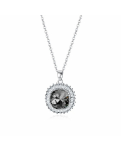 Fashion Inlay Zircon Stainless Steel Necklaces Geometric Stainless Steel Necklace 