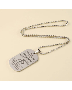 Fashion Letter Stainless Steel No Inlaid Square Tag Necklace 1 Piece