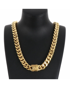 Fashion Thick Curby Chain Stainless Steel Necklace Stainless Steel Necklaces