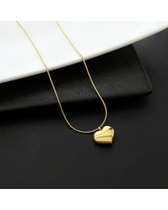 Non-Fading Heart Shape Titanium Steel Necklace Wholesale