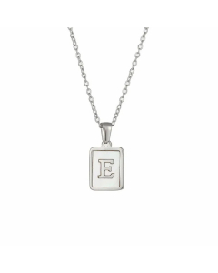 Fashion Plating Letter Titanium Steel Pendant Necklace 