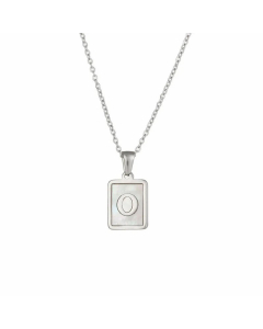 Fashion Plating Letter Titanium Steel Pendant Necklace 