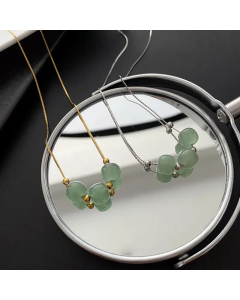 Fashion Geometric Beaded Necklaces Titanium Steel