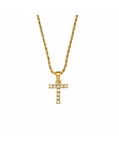 Fashion Plating Zircon Stainless Steel Necklaces Letter Stainless Steel Pendant Necklace 