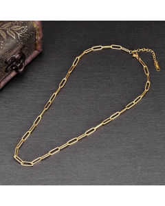 Plain Splicing Titanium Steel Necklace Plating Finish Stainless Steel Necklaces