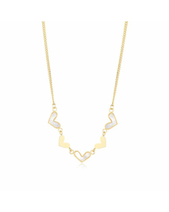 Fashion Plating Stainless Steel Necklaces Heart Shape Stainless Steel Titanium Steel Necklace 