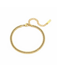 Plain Curb Link Stainless Steel Necklace Plating Stainless Steel Necklace Bracelet Anklet