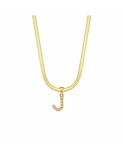 Lady Plating Artificial Pearls Stainless Steel Necklaces Letter Stainless Steel Necklace 