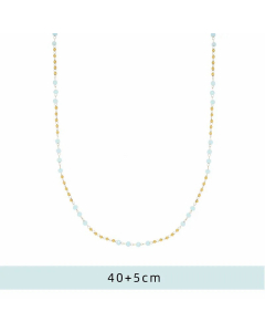 Fashion Beaded Chain Stainless Steel Necklaces Geometric Titanium Steel Necklace