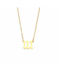 Fashion Plating Stainless Steel Necklaces Number Stainless Steel Necklace 