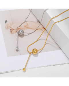 Fashion Plating Stainless Steel Necklaces Ball Stainless Steel Necklace