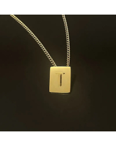 Retro Plating Stainless Steel Necklaces 26 Letter Stainless Steel Necklace 