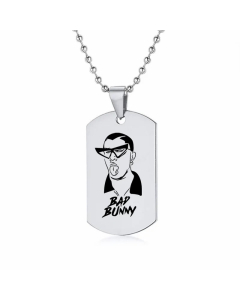 Cute Plating Titanium Steel Stainless Steel Necklaces Rabbit Stainless Steel Necklace-Steel Color-01