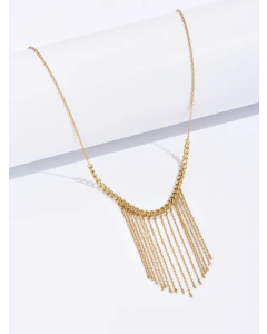 Formal Tassel Stainless Steel Necklaces Tassel Stainless Steel Pendant Necklace Chain 