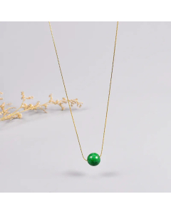 Fashion Plating Stainless Steel Necklaces Ball Titanium Steel Pendant Necklace