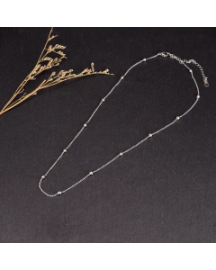 Plain Station Chain Titanium Steel Necklace Plating Stainless Steel Necklace Jewelry For Daily