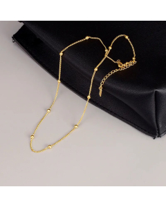Plain Station Chain Titanium Steel Necklace Plating Stainless Steel Necklace Jewelry For Daily