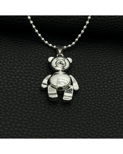 Simple Style Plating Stainless Steel Necklaces Bear Stainless Steel Necklace