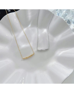 Simple Style Plating Stainless Steel Necklaces Bamboo Stainless Steel Necklace