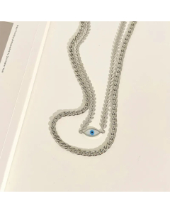 Fashion Plating Stainless Steel Necklaces Devil's Eye Stainless Steel Necklace Fine Wholesale