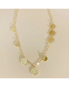 Fashion Round Stainless Steel Plating Stainless Steel Necklaces