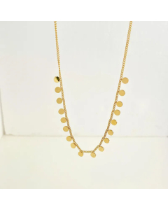Simple Style Round Stainless Steel Necklace Plating Fine Necklaces