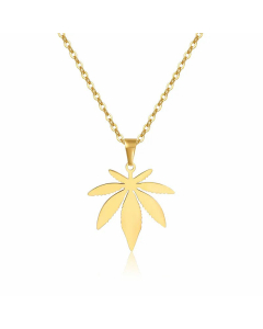 Daily Leaves Stainless Steel Necklace Plating Stainless Steel Necklaces Fine Jewelry Colorza