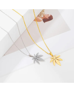 Daily Leaves Stainless Steel Necklace Plating Stainless Steel Necklaces Fine Jewelry Colorza