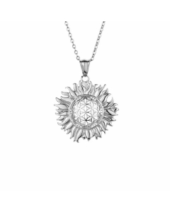 Fashion Plating Stainless Steel Necklaces Sun Stainless Steel Pendant Necklace 