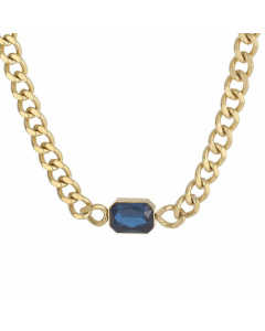 Fashion Geometric Square Titanium Steel Necklace Inlay Rhinestone Stainless Steel Necklaces