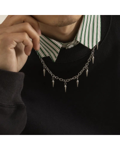 Simple Style Polishing Stainless Steel Necklaces Geometric Titanium Steel Necklace