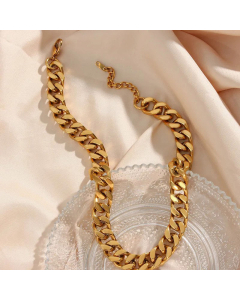 Thick Cuban Link Chain  Stainless Steel Necklace Plating Stainless Steel Necklaces