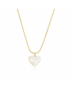 Fashion Heart Shape Stainless Steel Necklace Plating Stainless Steel Necklace