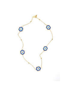 Fashion Plating Glass Stainless Steel Necklaces Eye Stainless Steel Necklace 
