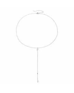 Fashion Pearl Stainless Steel Necklaces Solid Color Stainless Steel Necklace