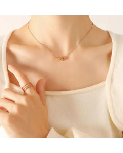 Simple Style Stars Titanium Steel Necklace Fine Plating Necklace